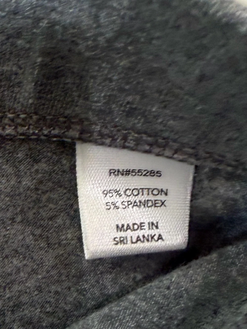 Express Grey Stretch Knit Cropped Cotton Leggings Pants Medium